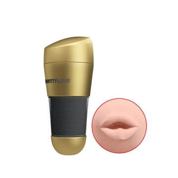 Pretty Love Hvid Kitty Gold masturbator onaniprodukt