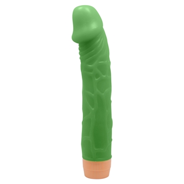 Barbara Bill Grøn Big Flesh Naturtro vibrator dildo 22,5cm