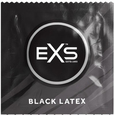 EXS Black Latex Str. 54mm kondom 100stk