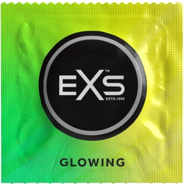 EXS Glow in the Dark Str. 53mm kondom 5stk