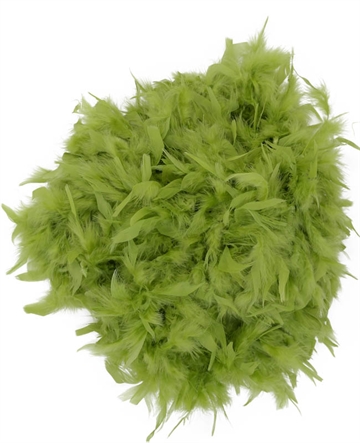 Sexy Lingerie Luksus fjerboa lime grøn 180cm