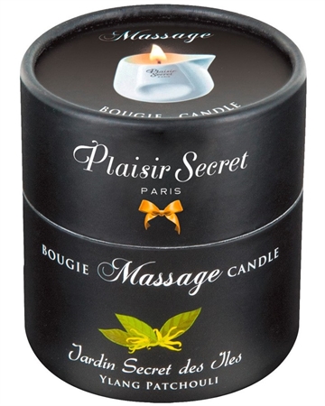 Plaisir Secrets Massageolie duftlys Ylang Patchouli 80ml