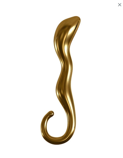 Pipedream 7-Inch Icicles G02 Gold Edition Glass Dildo