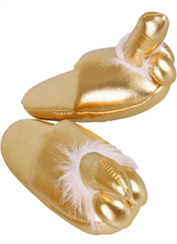 Guld penis sutsko slippers