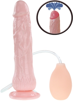 Eros Fountain Squirt Naturtro dildo med sugekop